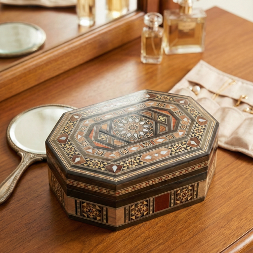The Damascene Marquetry Jewellery Box