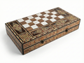 Handcrafted Damascene Backgammon & Chess Board