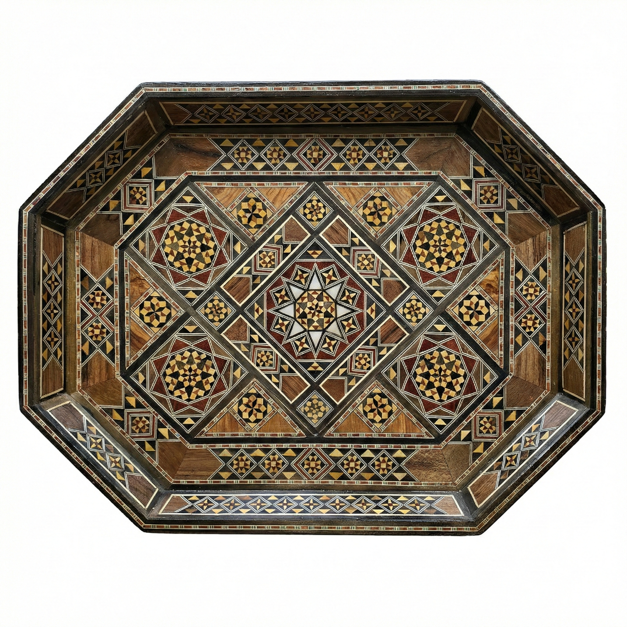 The Signature Walnut Oval Tray Set