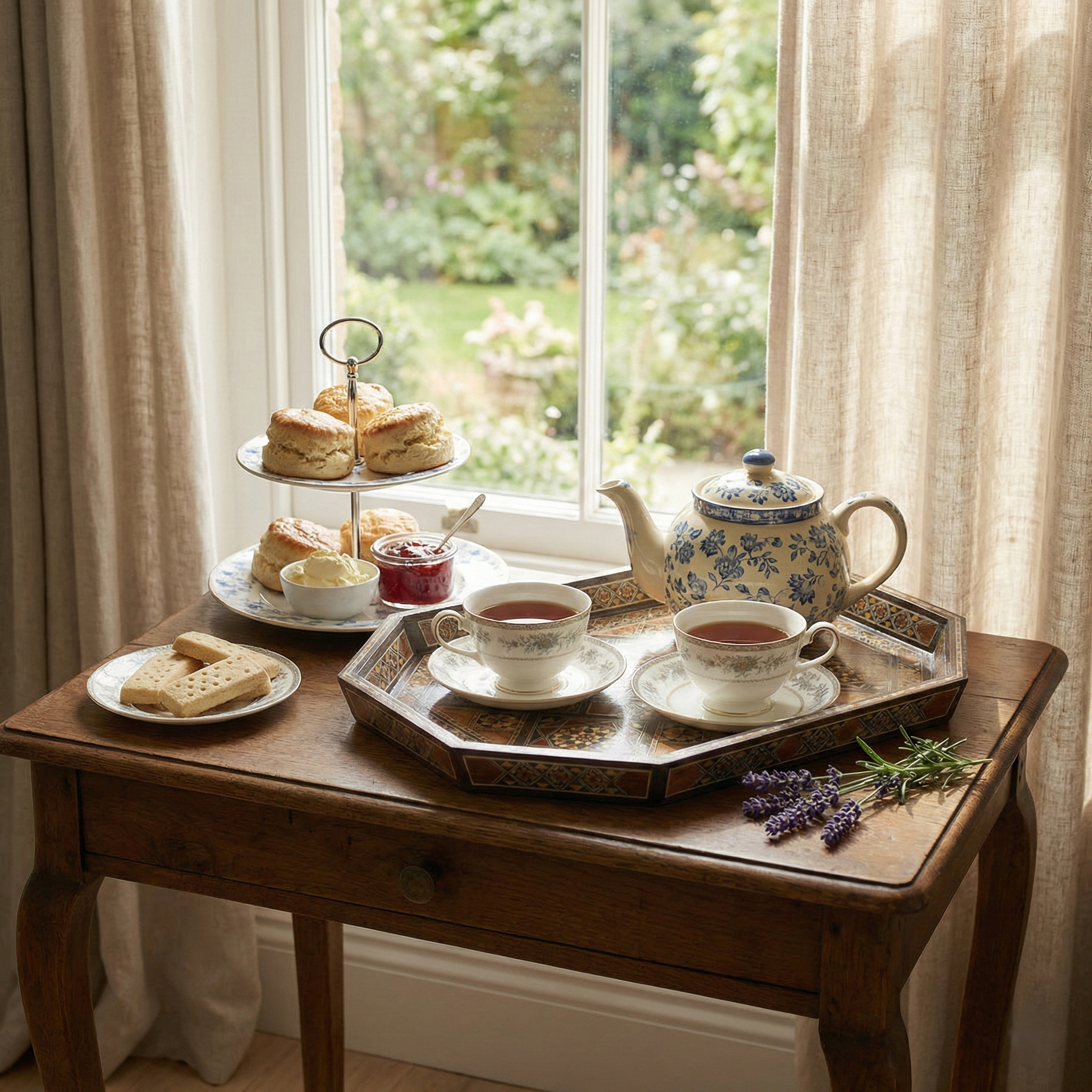 The Signature Walnut Oval Tray Set