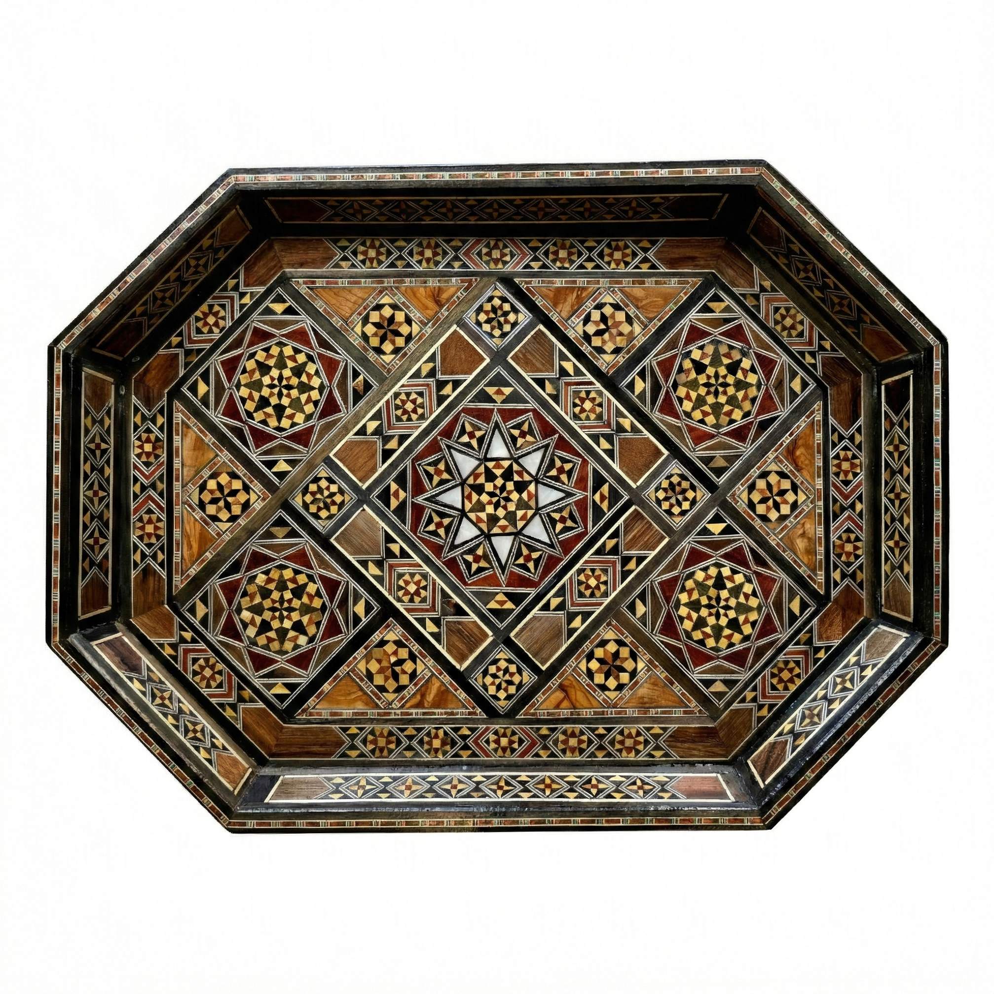 The Signature Walnut Oval Tray Set