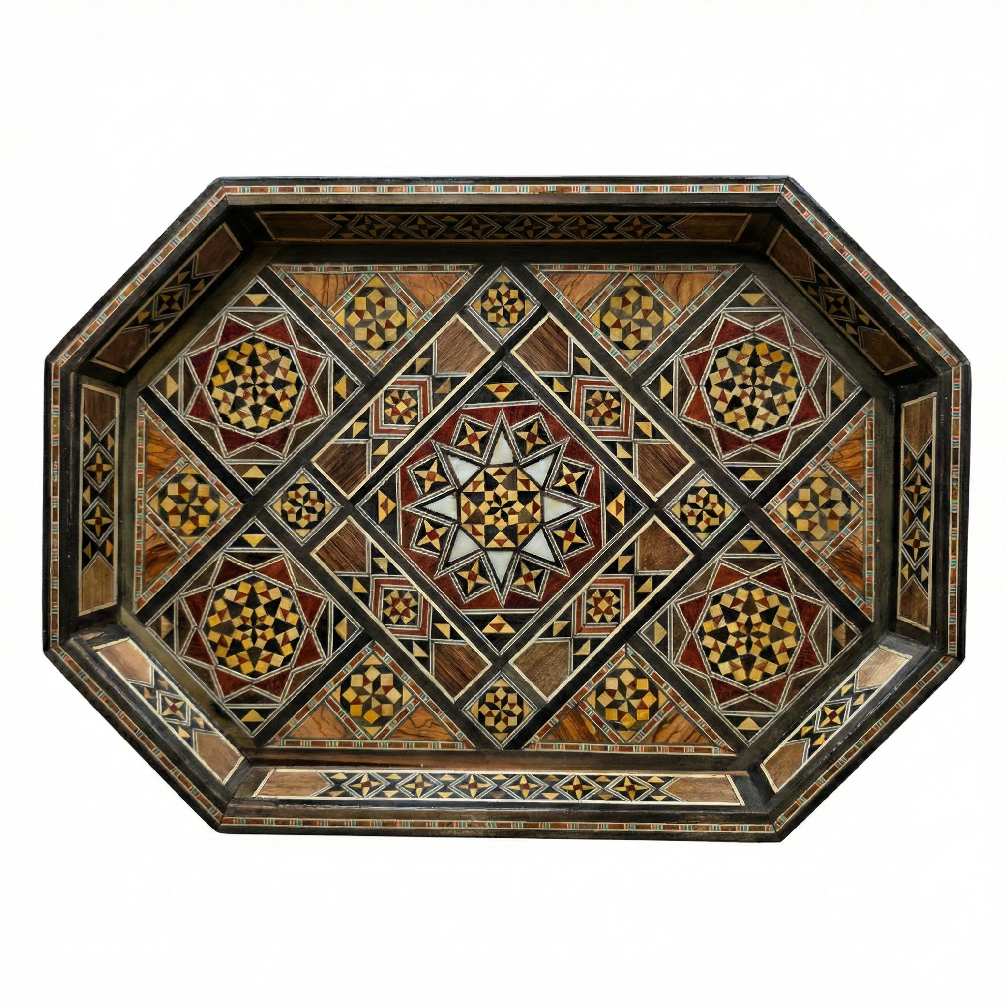 The Signature Walnut Oval Tray Set