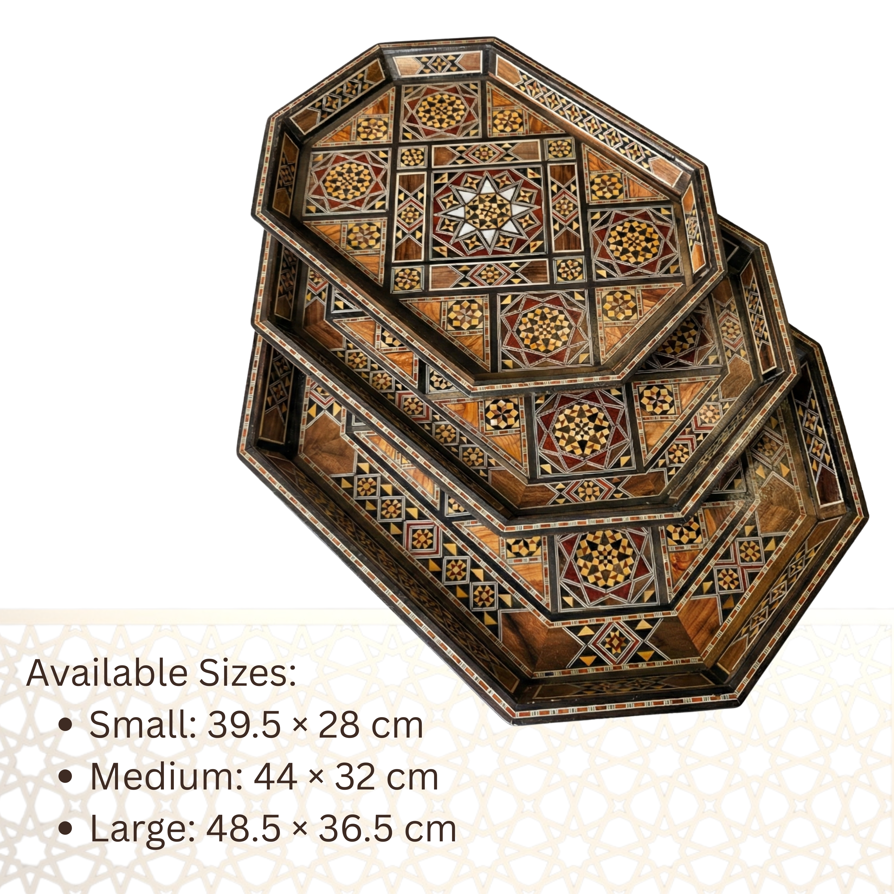 The Signature Walnut Oval Tray Set